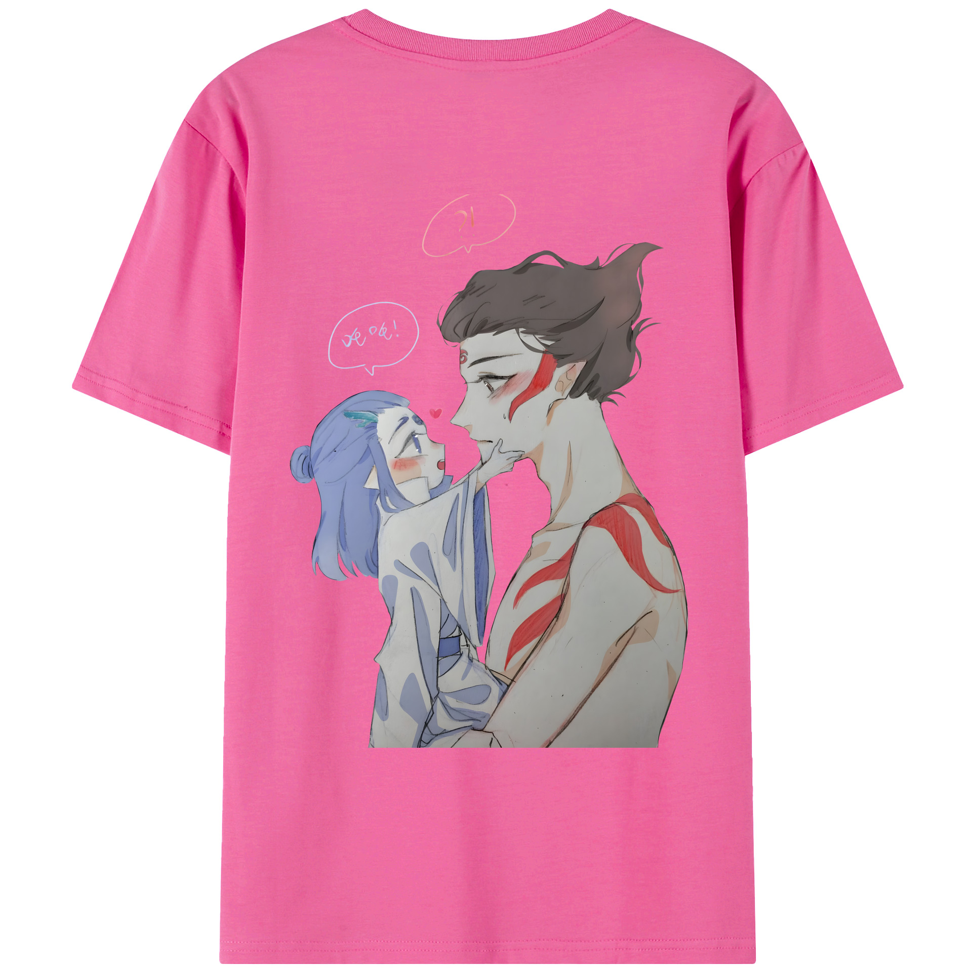 （画像用） Ne Zha 2 ナタ 魔童の大暴れ レディース半袖Tシャツ(バックプリント)